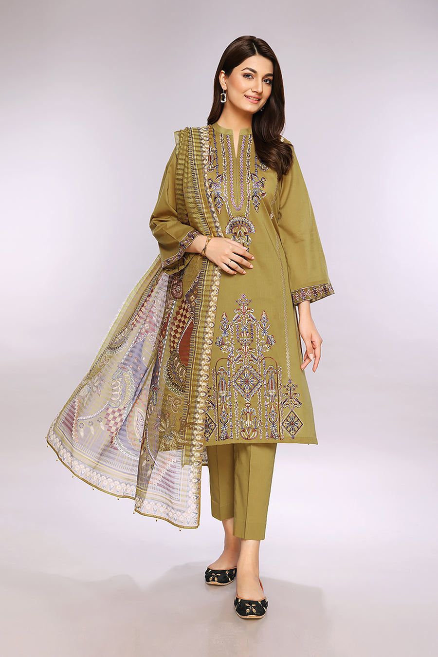 3 PIECE EMBROIDED LAWN