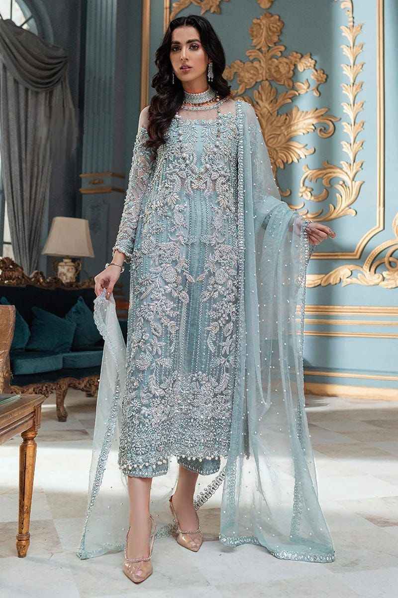 Luxury Festive Collection – Organza & Satin Silk Embroidered Suit