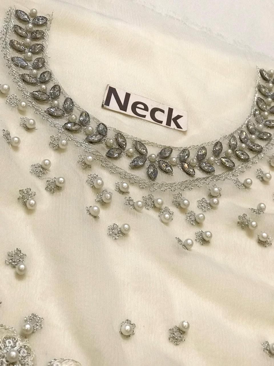 Maria B Chiffon Suit – Luxury Embroidered 3-Piece Unstitched Collection