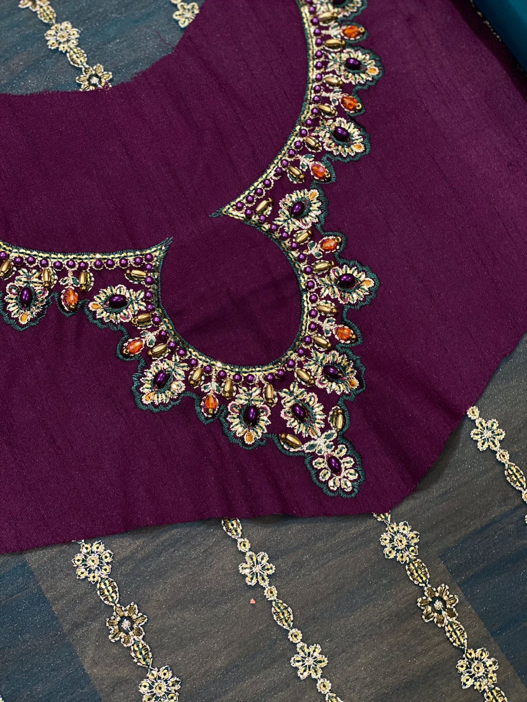 Baroque Chantalee Organza Suit – Luxury Unstitched Embroidered Collection