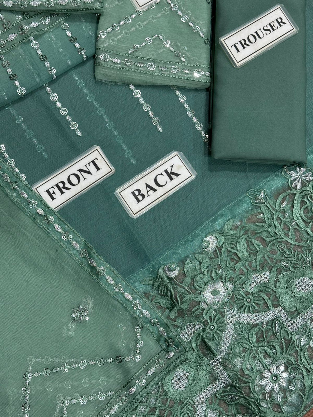 Fahad Hussayn Chiffon Suit