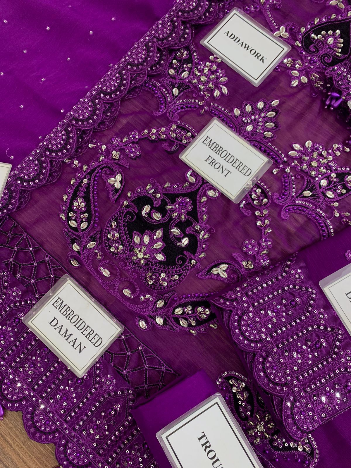 Maria B (Purple) Luxury Chiffon Embroidered Collection