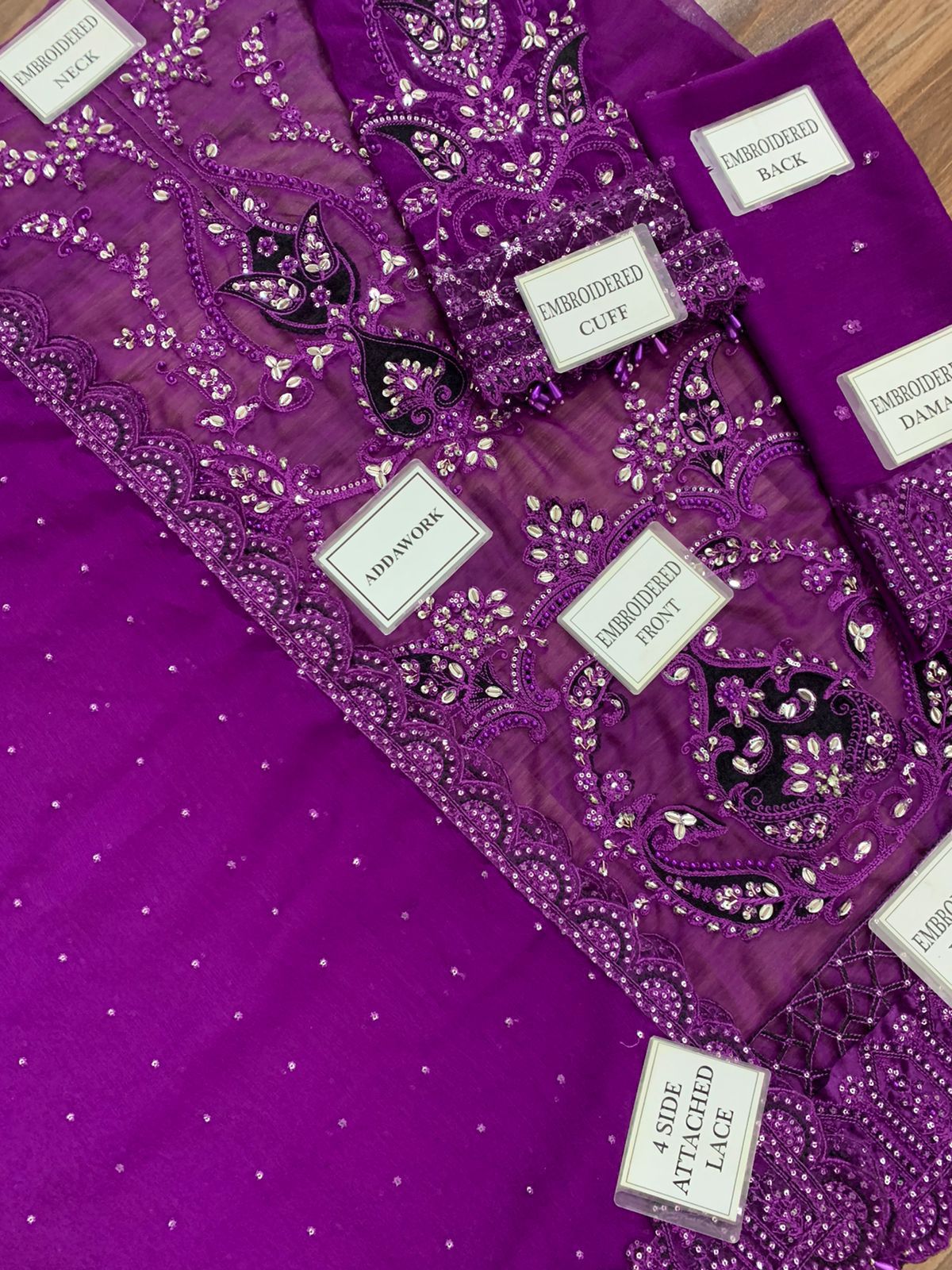 Maria B (Purple) Luxury Chiffon Embroidered Collection