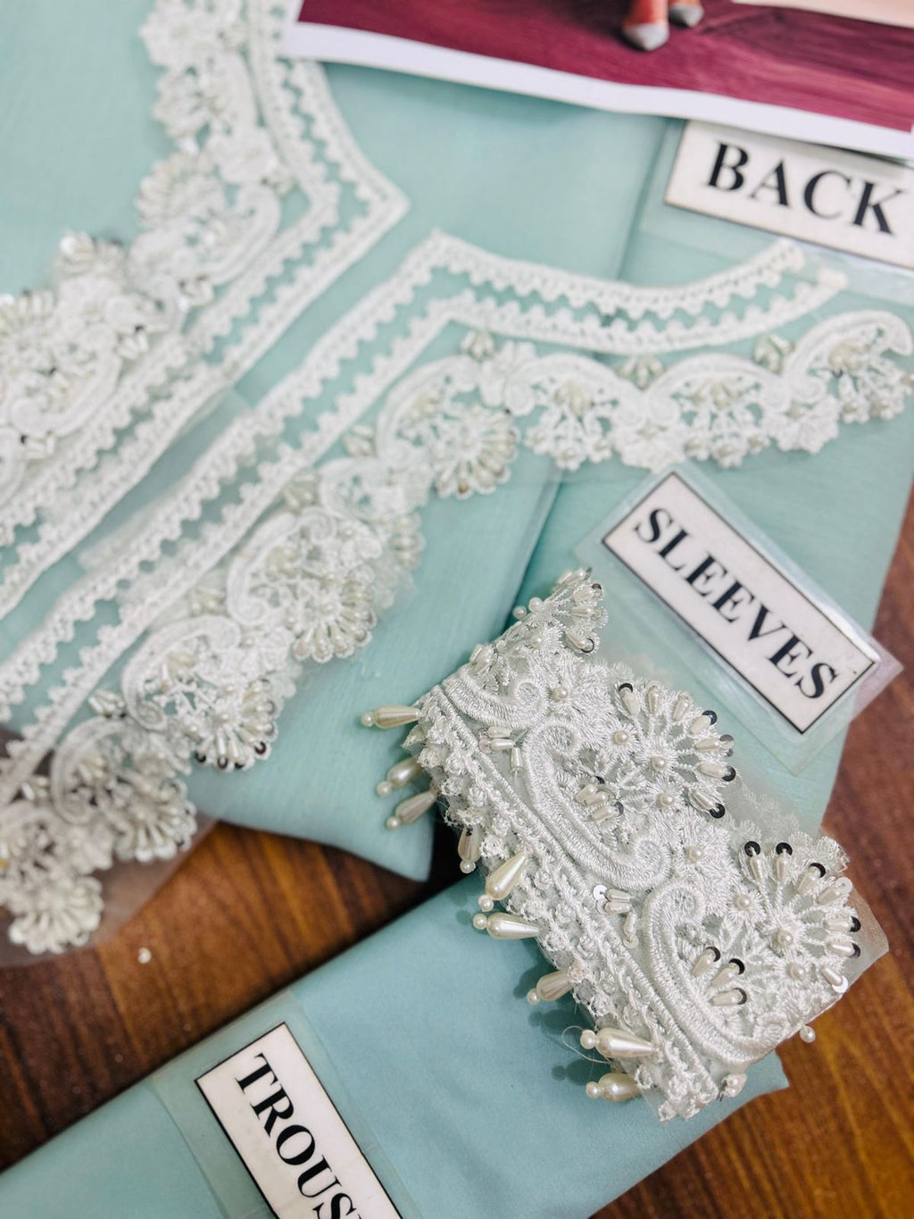 Baroque Luxury Chiffon Embroidered Collection (BLUE)