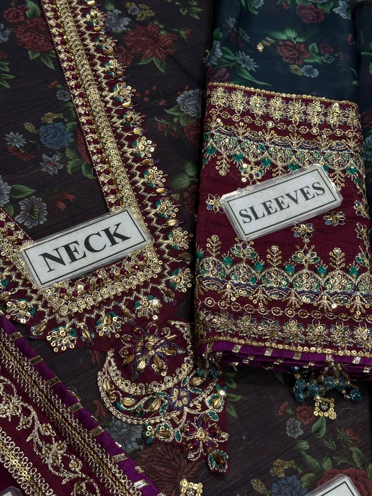 Baroque Luxury Chiffon Unstitched Replica