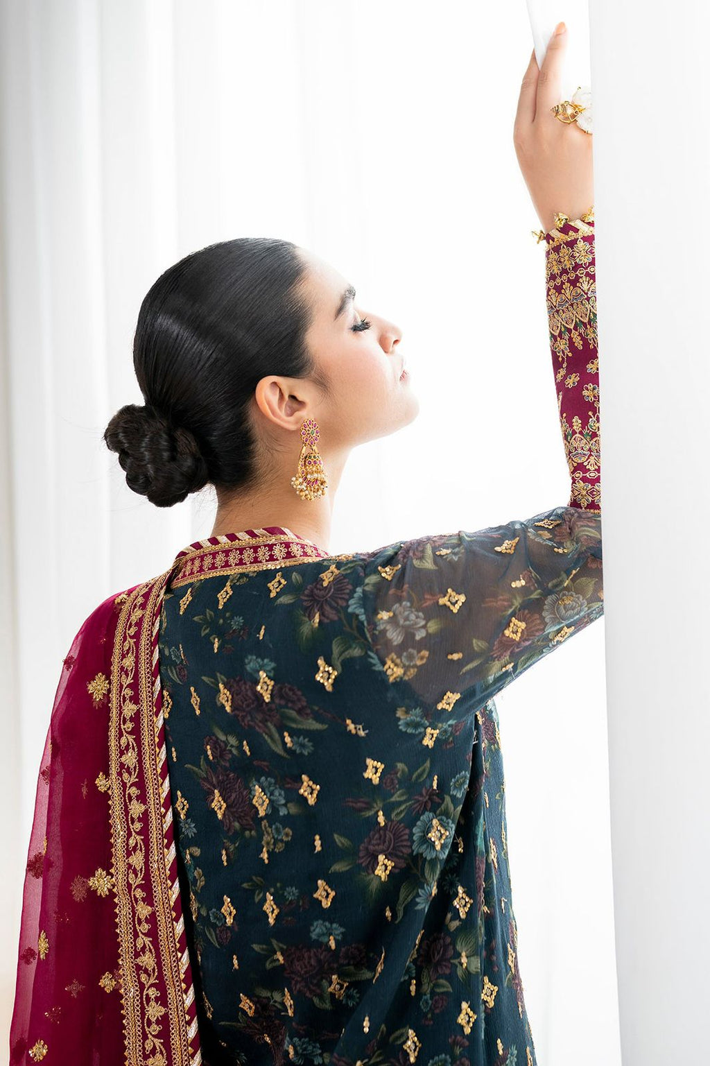 Baroque Luxury Chiffon Unstitched Replica