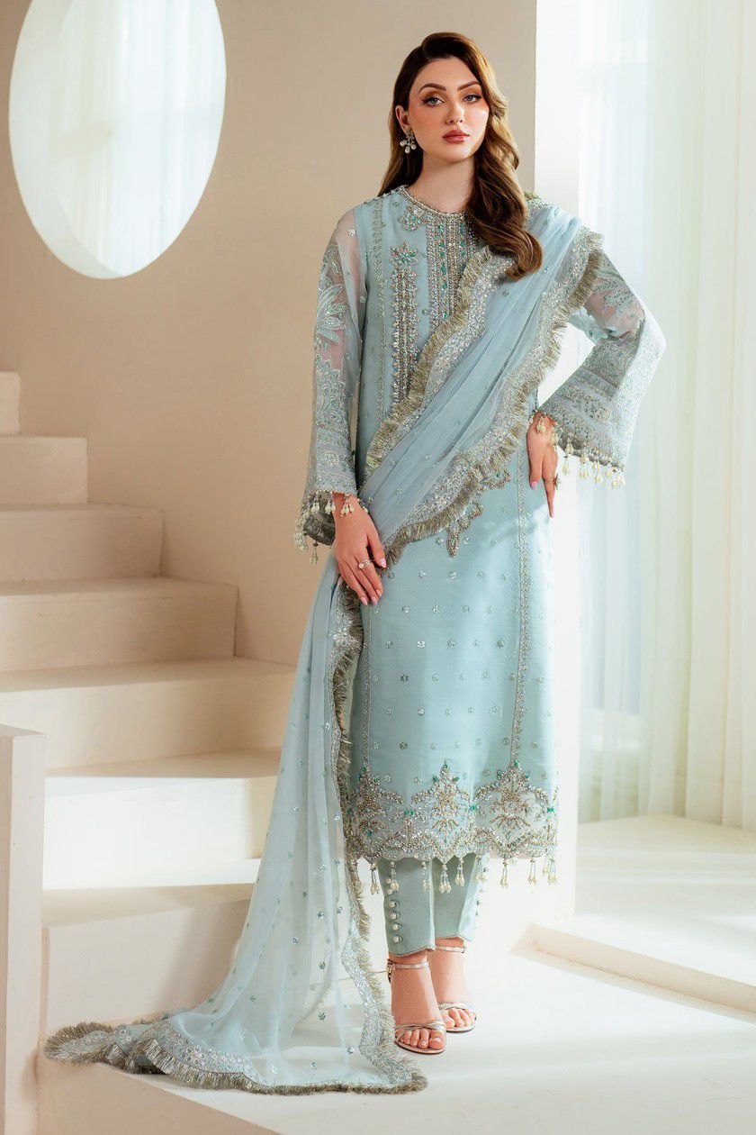 Alizeh Organza Unstitched 3-Piece Suit