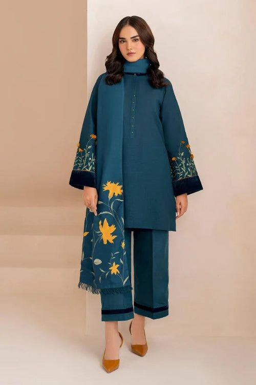 Dhanak 3 Piece Embroidered Suit (Article 19)