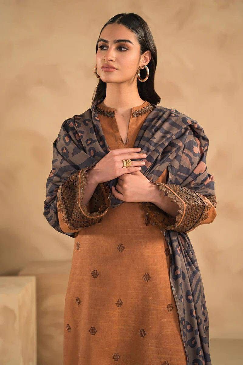 Dhanak 3 Piece Embroidered Suit (Article 20)