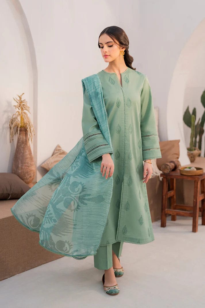 Dhanak 3 Piece Embroidered Suit (Article 25)