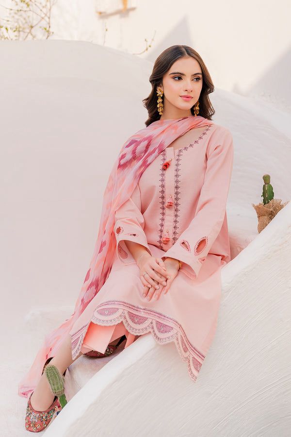 Dhanak 3 Piece Embroidered Suit (Article 27)