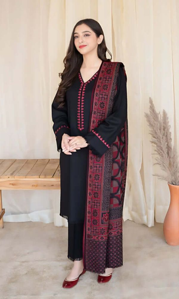 Dhanak 3-Piece Embroidered Suit (Article 44)