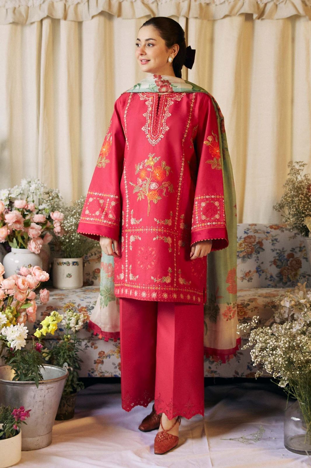 Dhanak 3-Piece Embroidered Suit (Article 45)