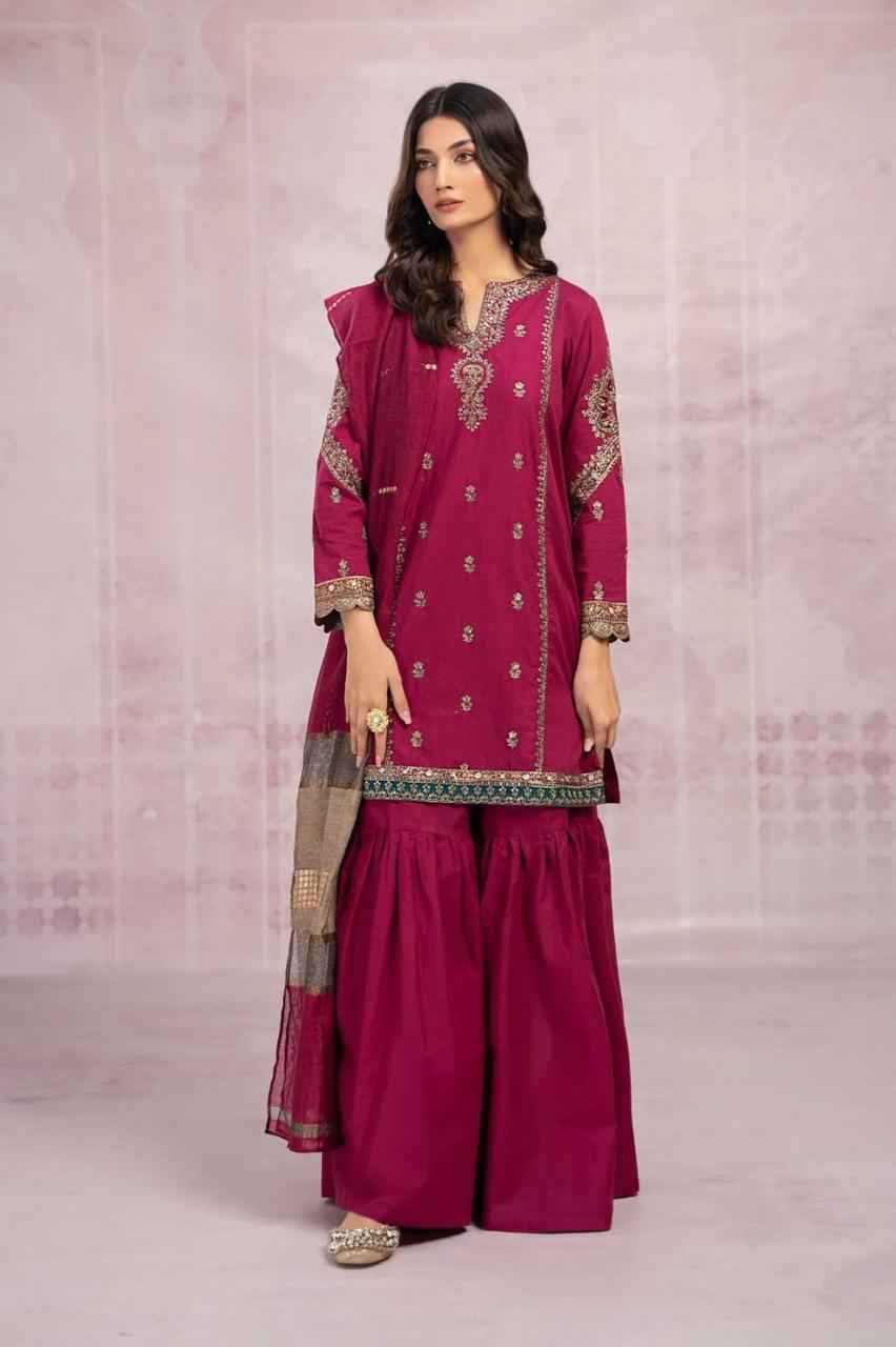 Dhanak 3-Piece Embroidered Suit (Article 47)