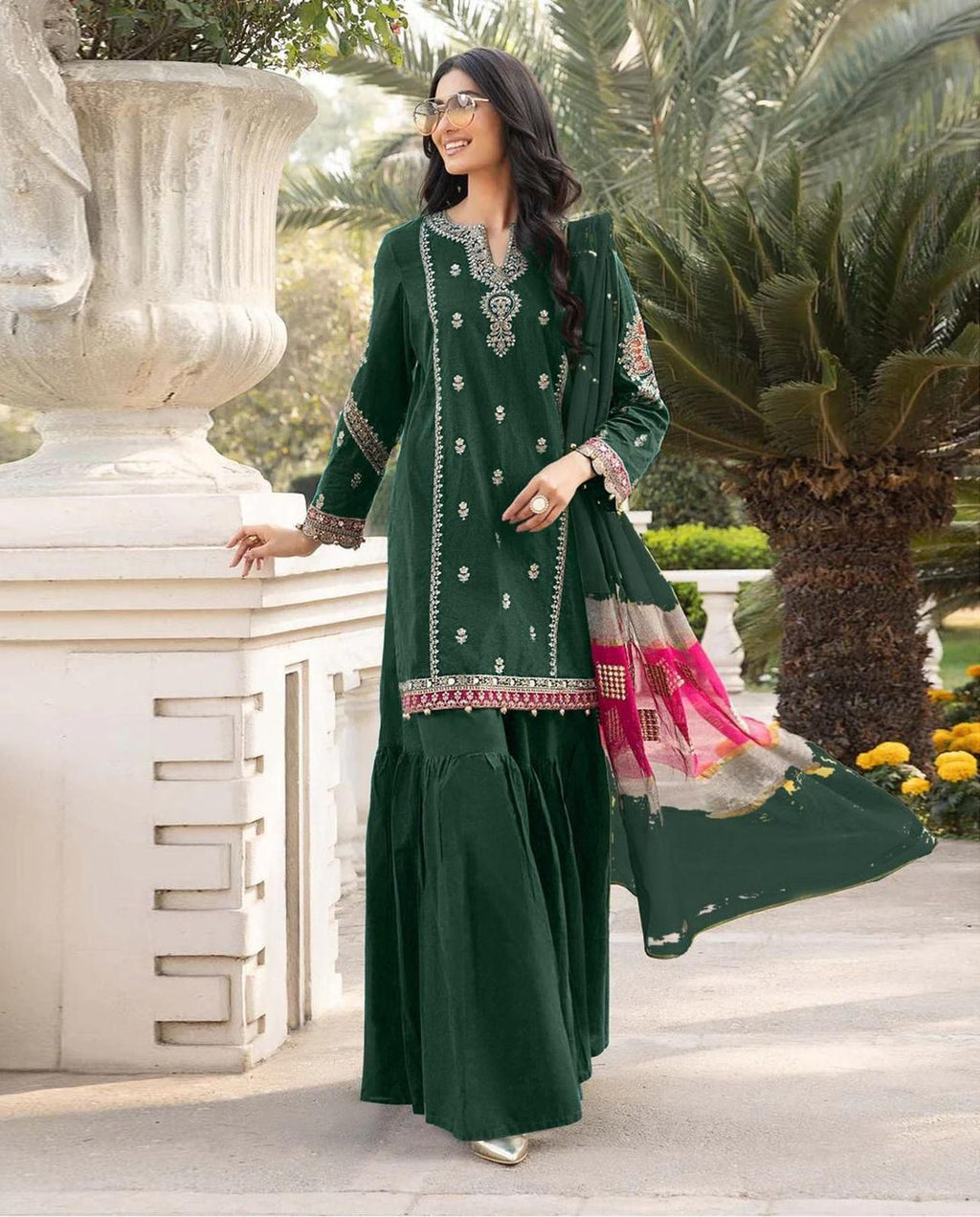Dhanak 3-Piece Embroidered Suit (Article 48)