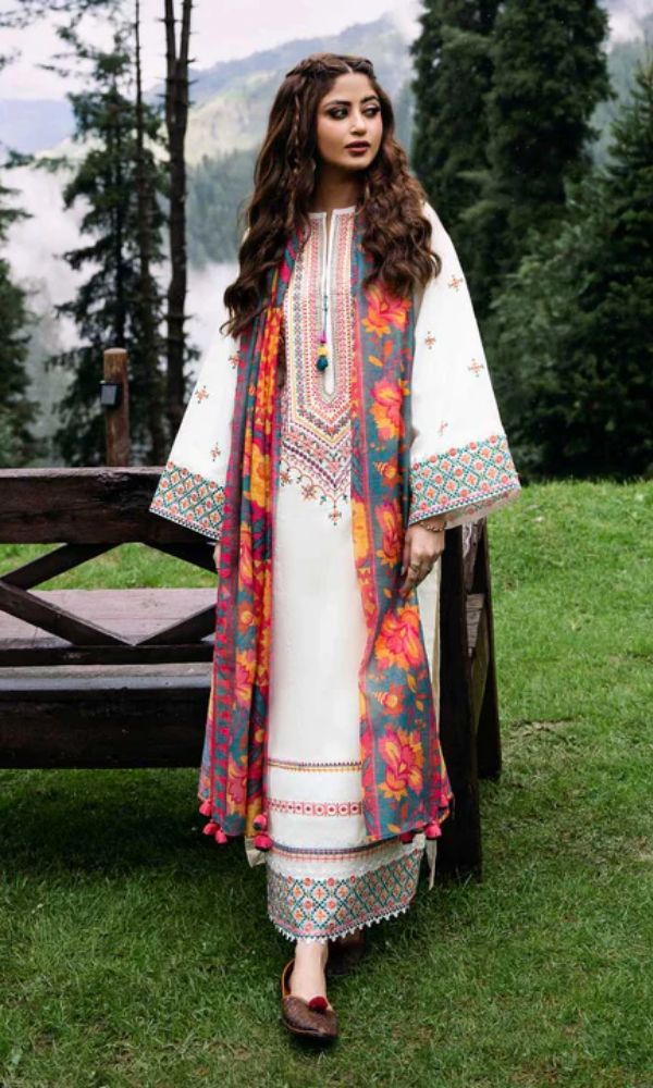 Dhanak 3-Piece Embroidered Suit (Article 49)
