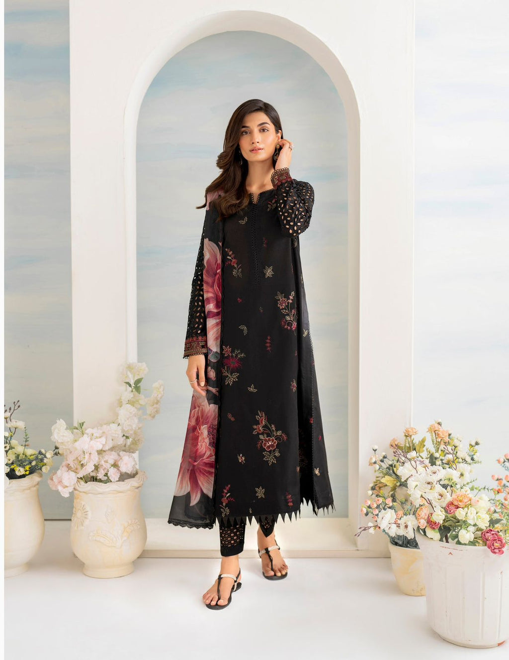 Dhanak 3-Piece Embroidered Suit (Article 50)