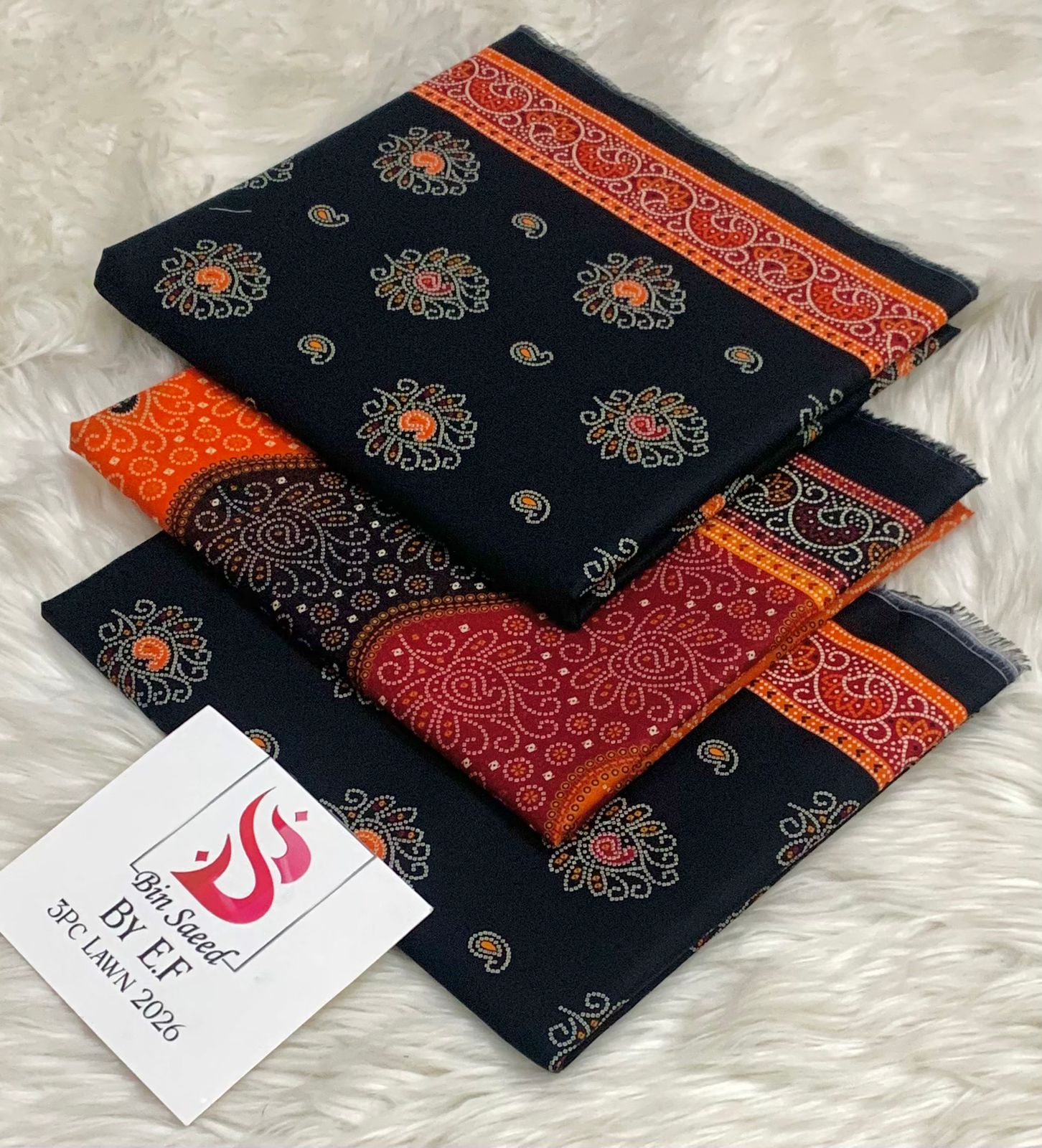 Bin Saeed Printed Lawn 3pc