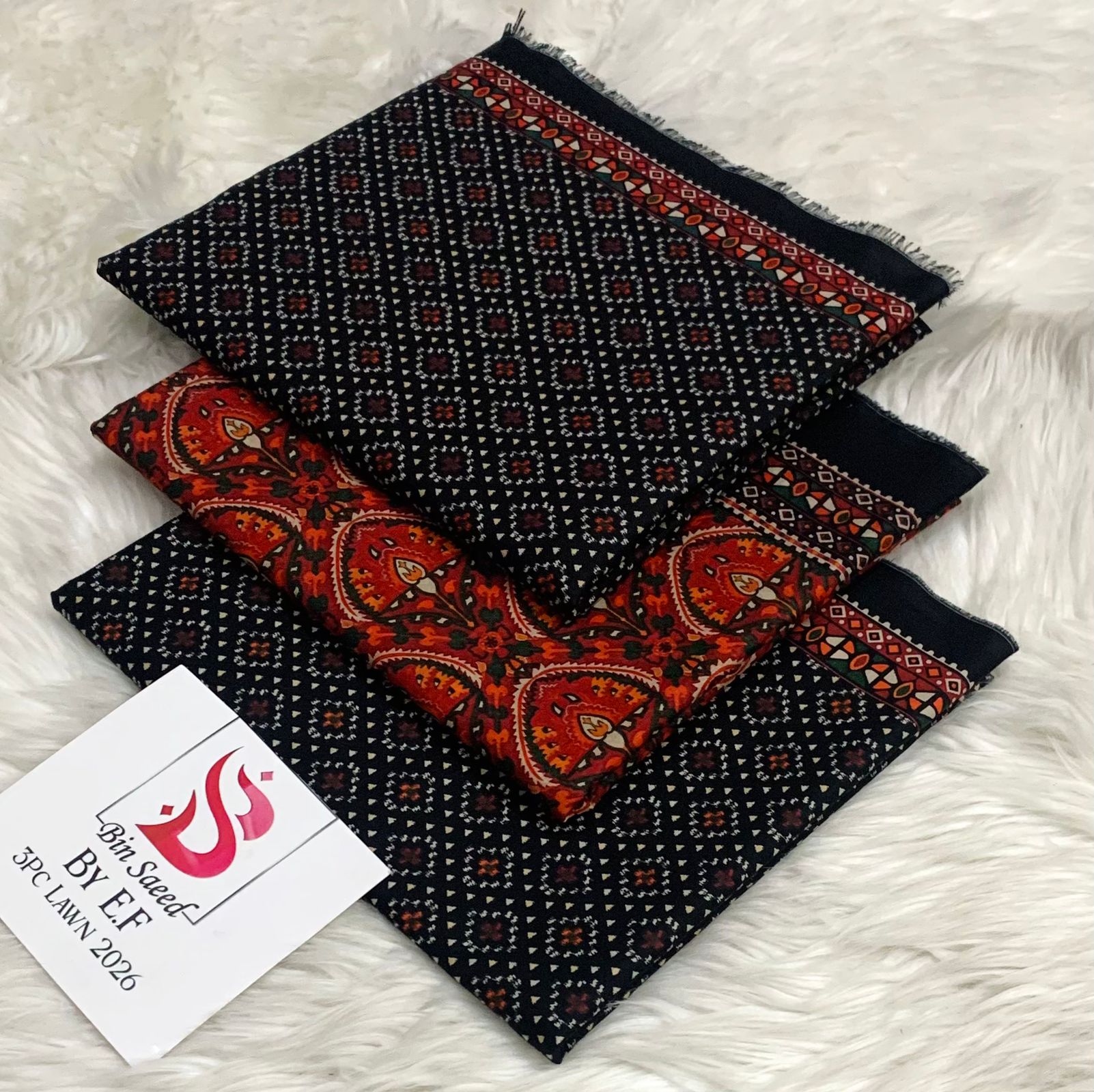 Bin Saeed Printed Lawn 3pc