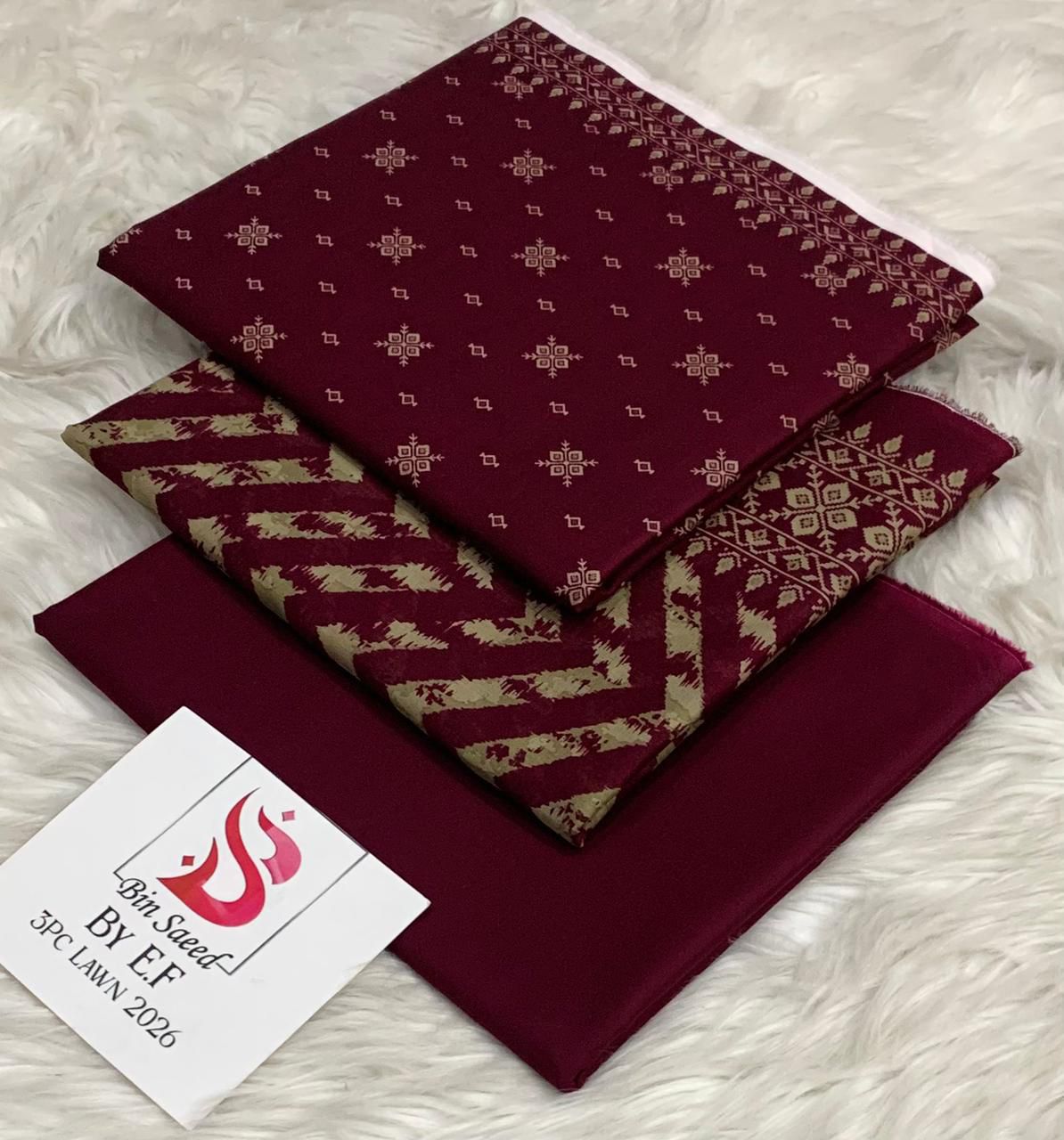 Bin Saeed Printed Lawn 3pc