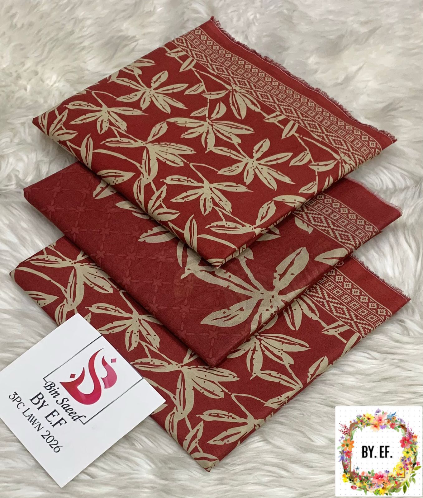 Bin Saeed Printed Lawn 3pc