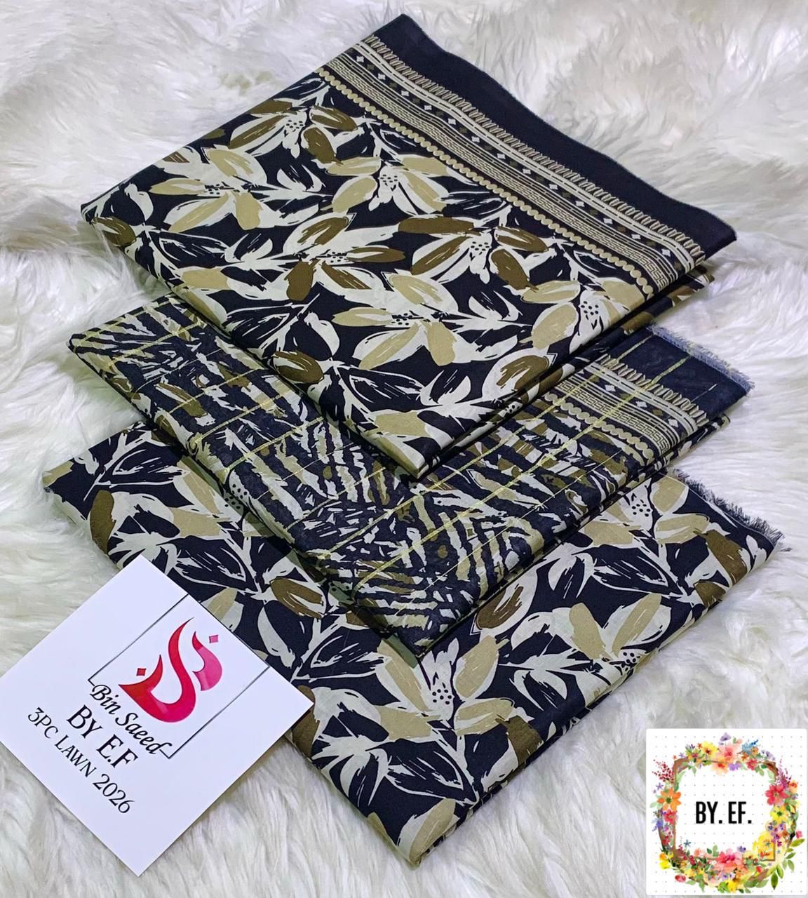 Bin Saeed Printed Lawn 3pc
