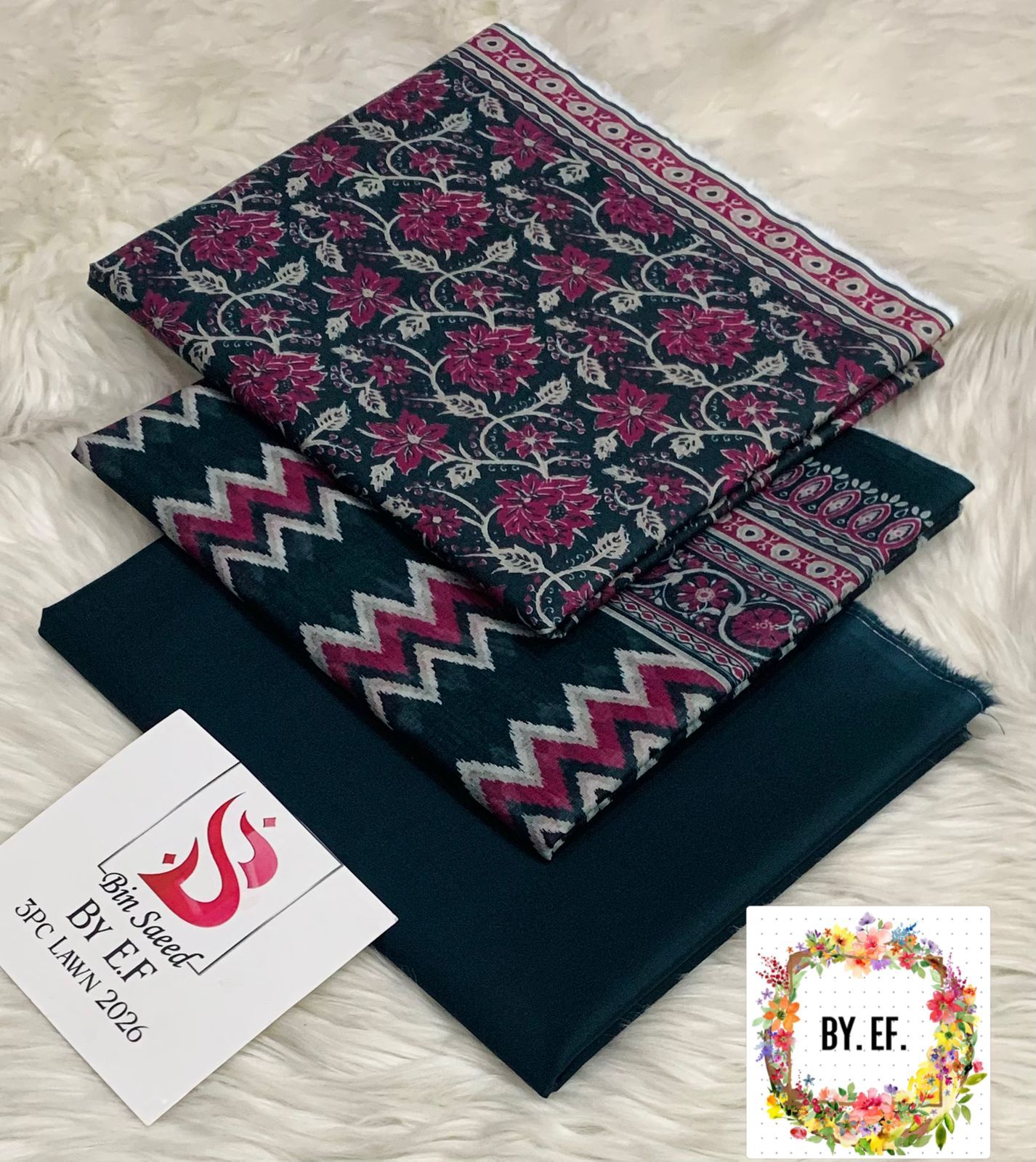Bin Saeed Printed Lawn 3pc