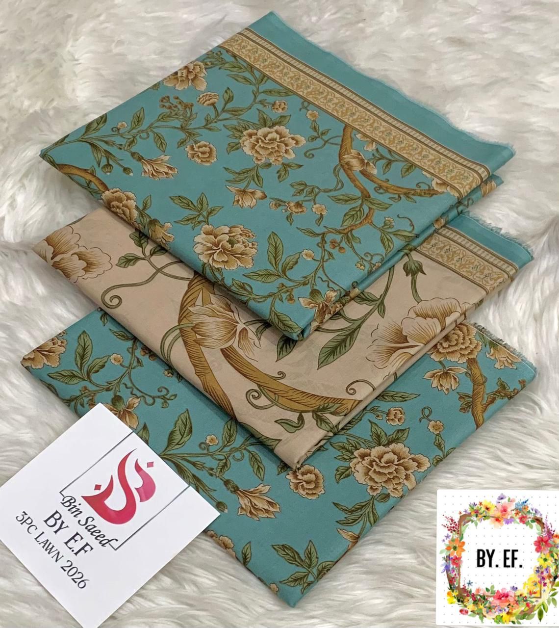 Bin Saeed Printed Lawn 3pc