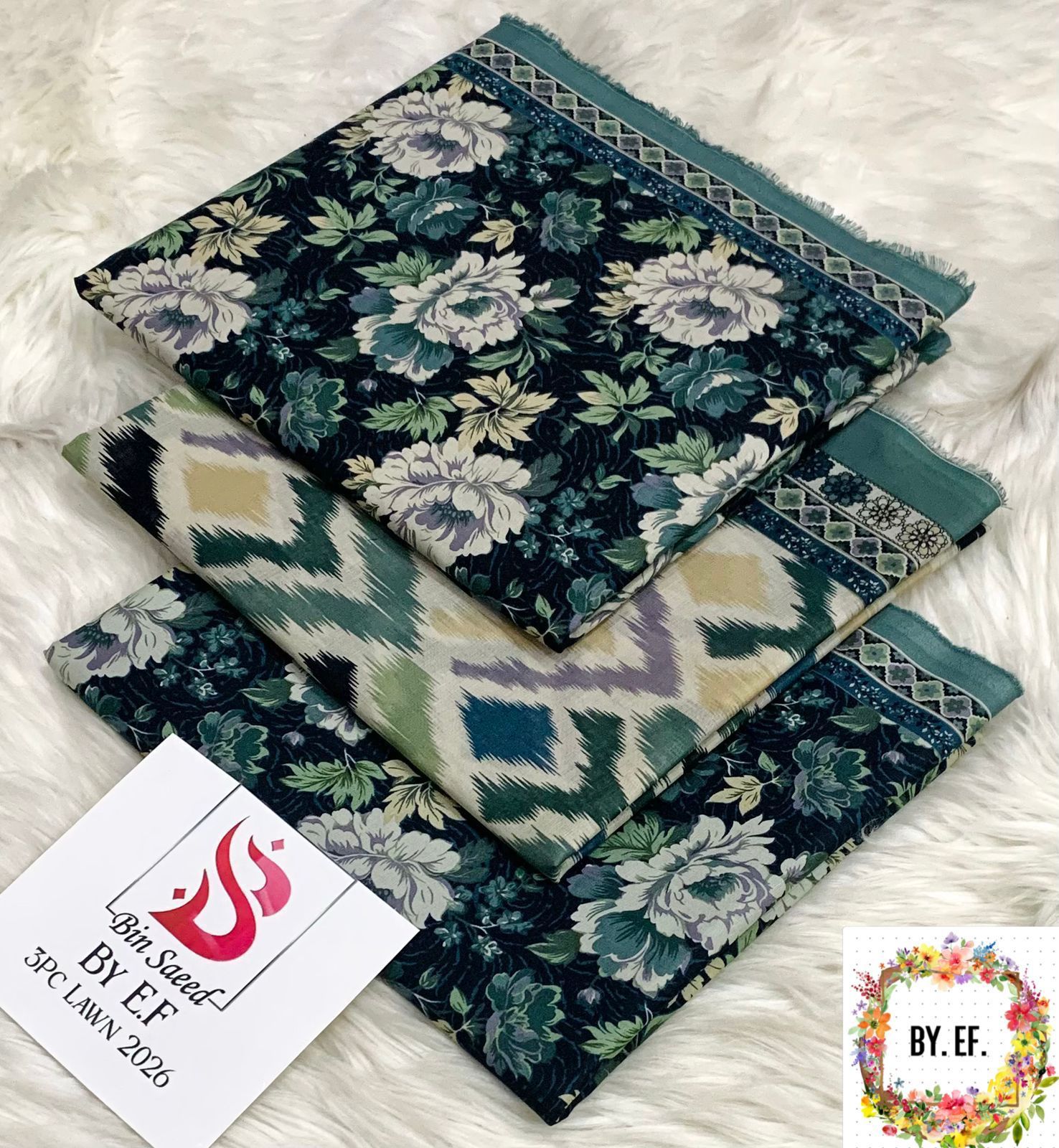 Bin Saeed Printed Lawn 3pc