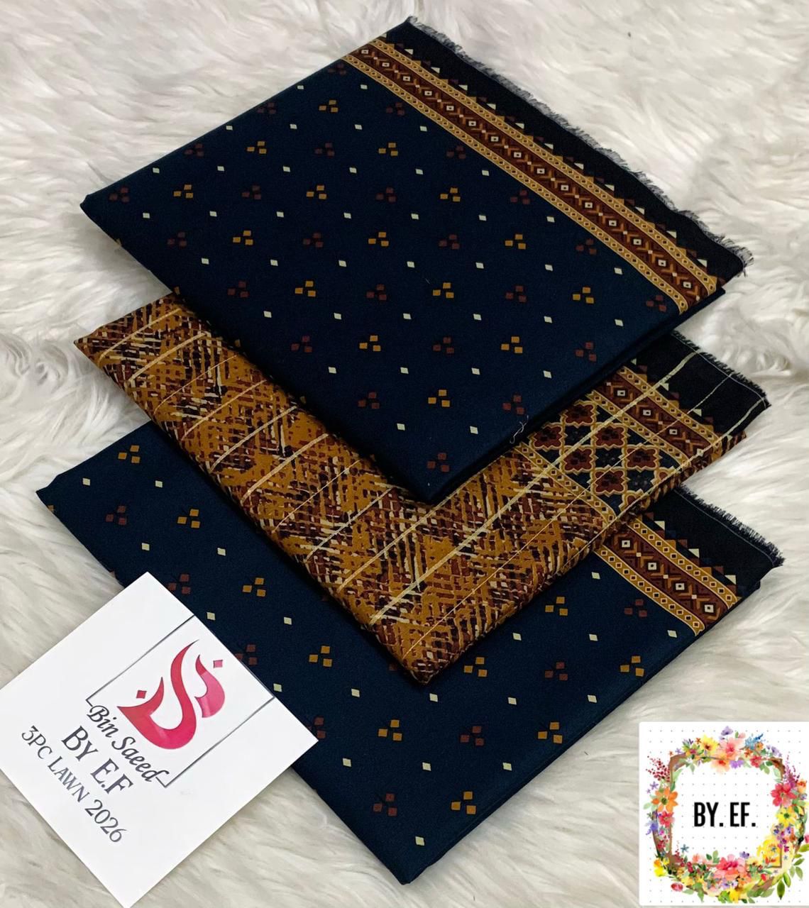 Bin Saeed Printed Lawn 3pc