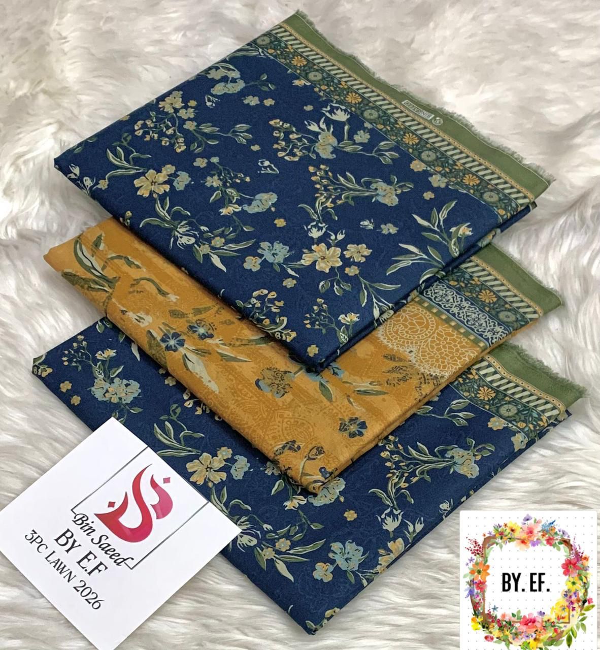 Bin Saeed Printed Lawn 3pc