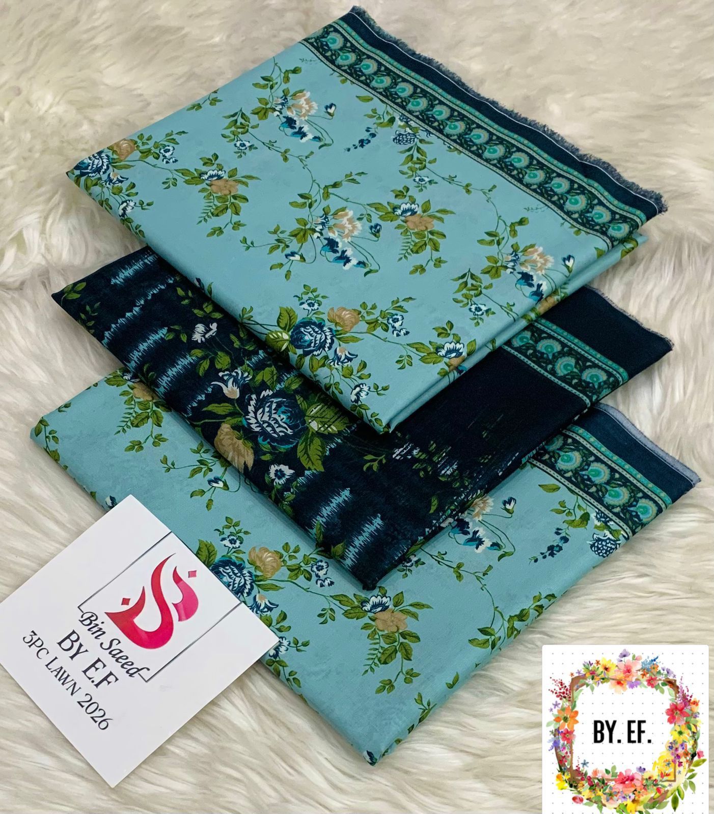 Bin Saeed Printed Lawn 3pc
