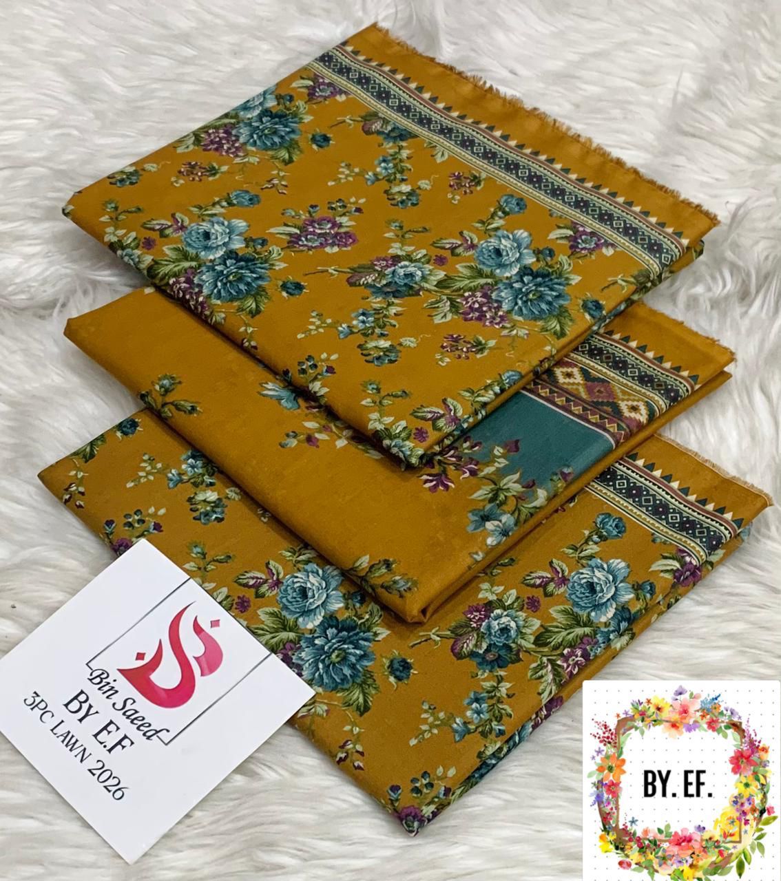 Bin Saeed Printed Lawn 3pc
