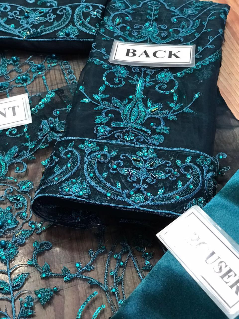 KANWAL MALIK | Luxury Embroidered Organza 3-Piece Suit