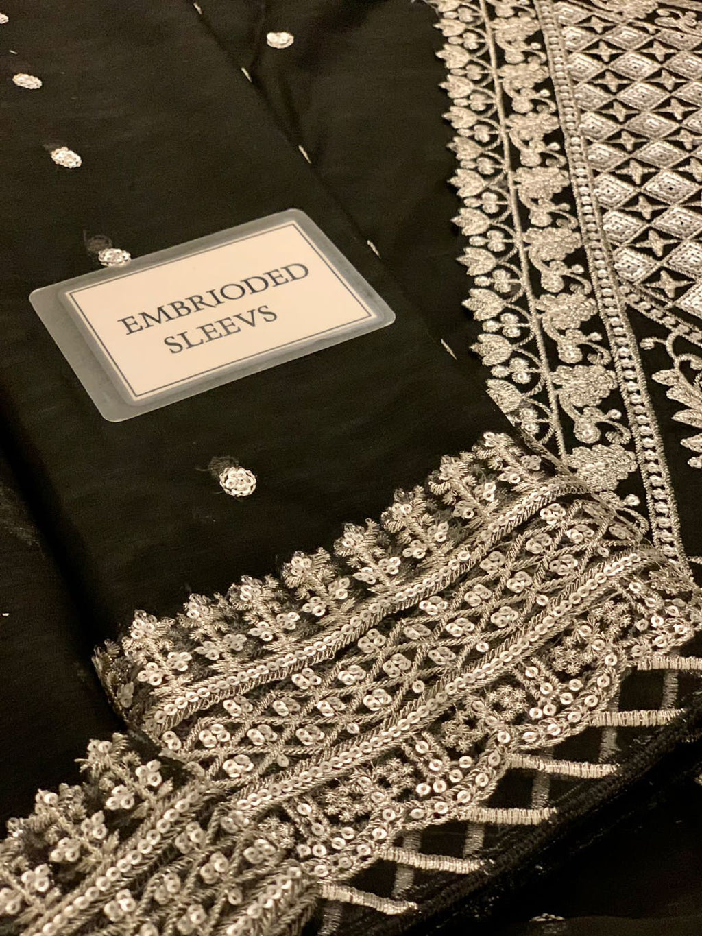 Asim Jofa-Luxury Embroidered Chiffon 3-Piece Suit