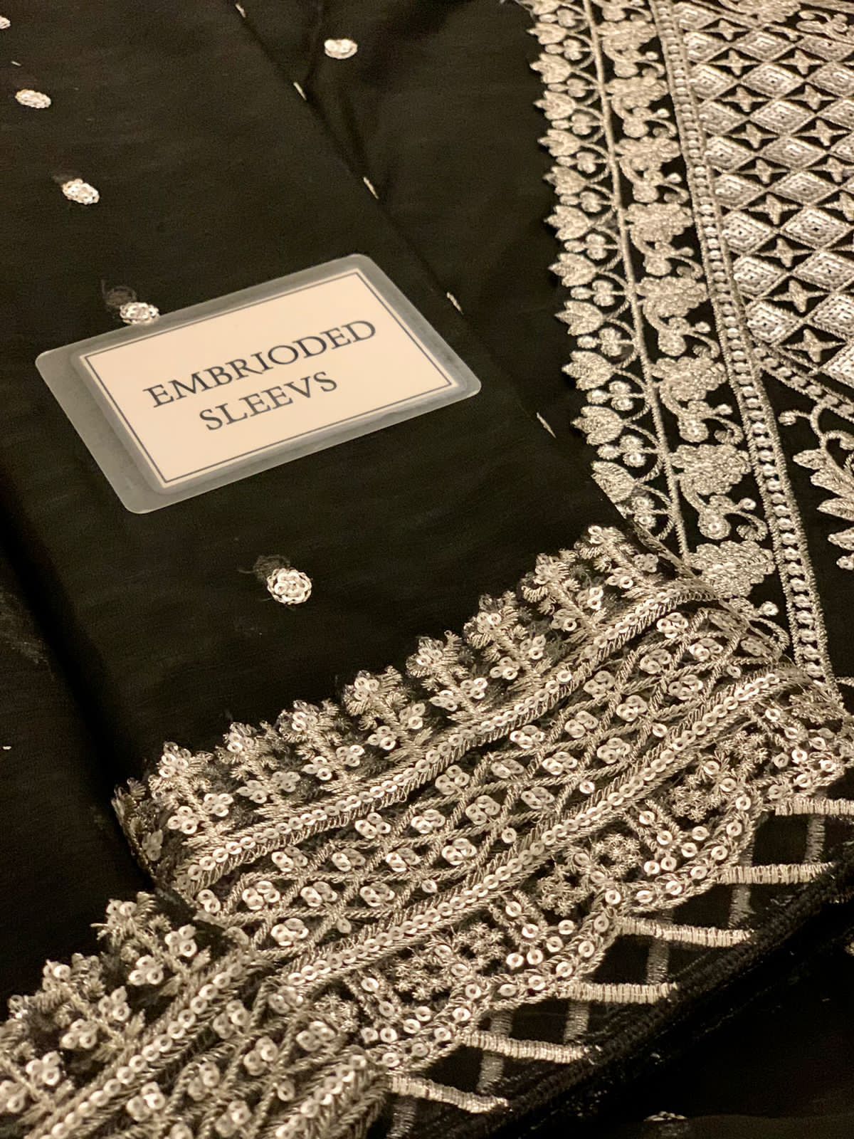 Asim Jofa-Luxury Embroidered Chiffon 3-Piece Suit